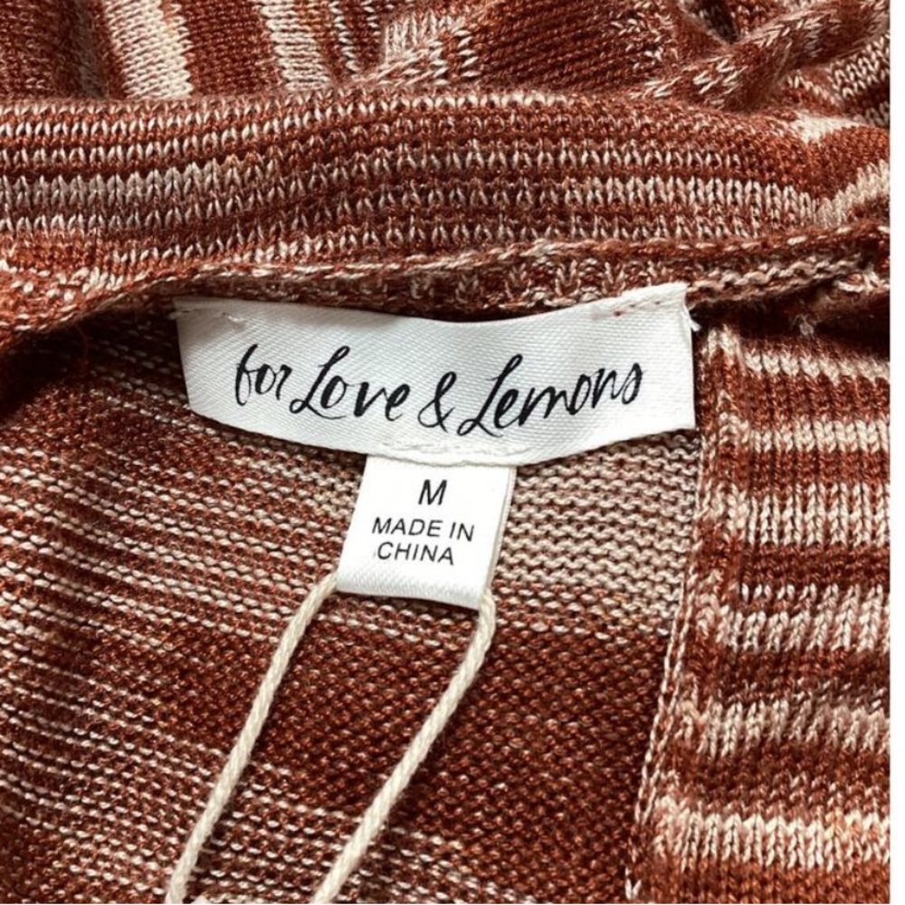 For Love & Lemons 'Isabela' Brown Midi Dress Size M - Picture 4 of 4